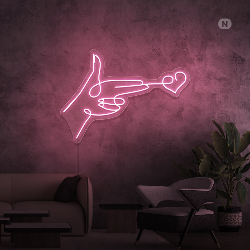 Sinal de néon Lovestarget