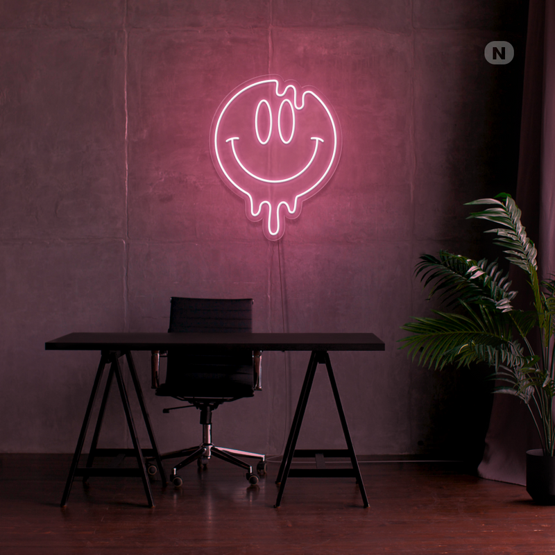Sinal de néon Sorriso