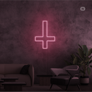 Sinal de néon Estrela cruzada