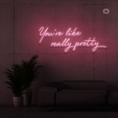 Sinal de néon Life Quote