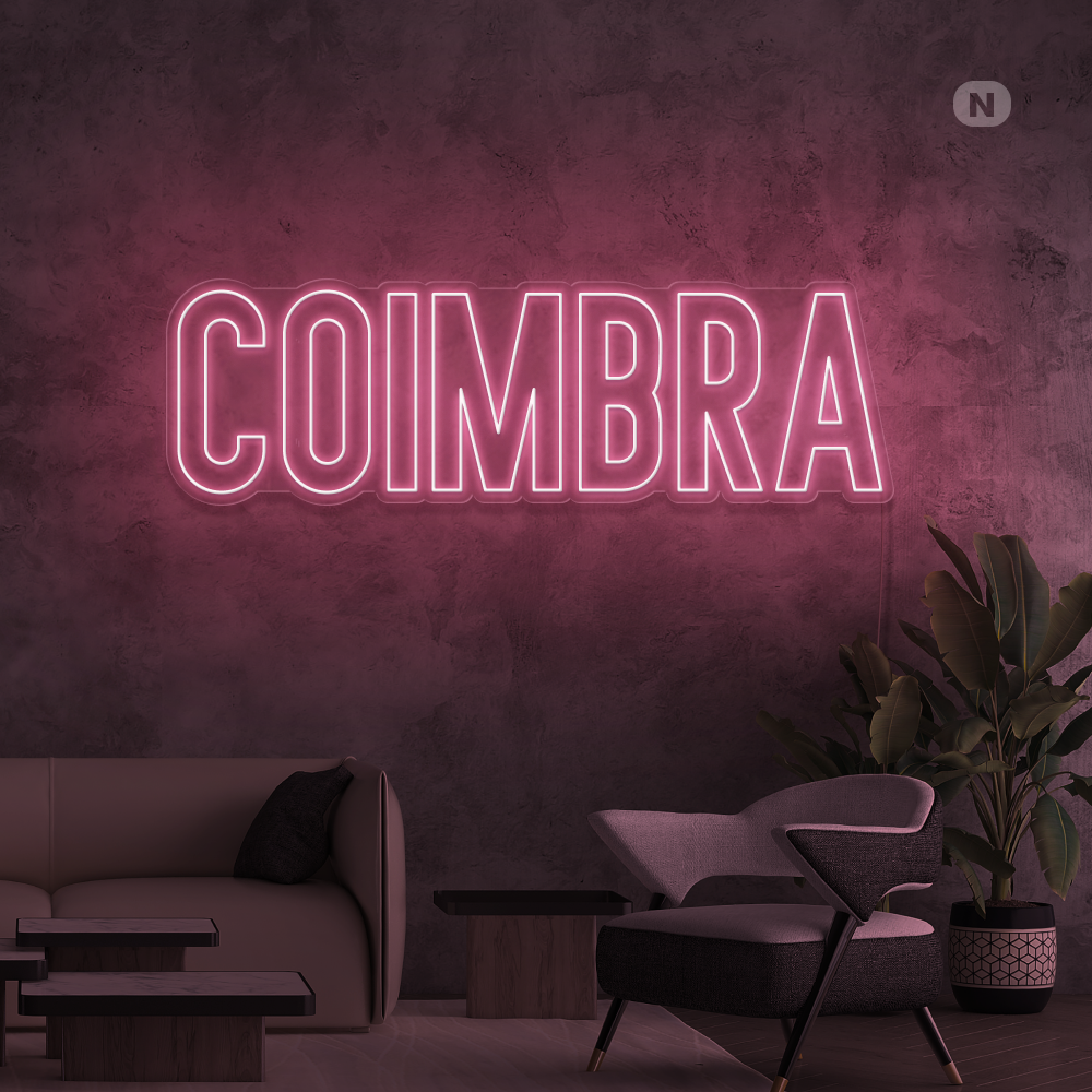 Sinal de néon Coimbra