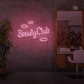 Sinal de néon Beauty Club