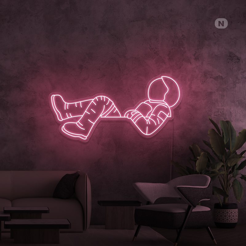 Sinal de néon Astronauta