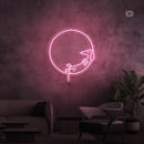 Sinal de néon Cão adormecido