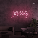 Sinal de néon Lets Party