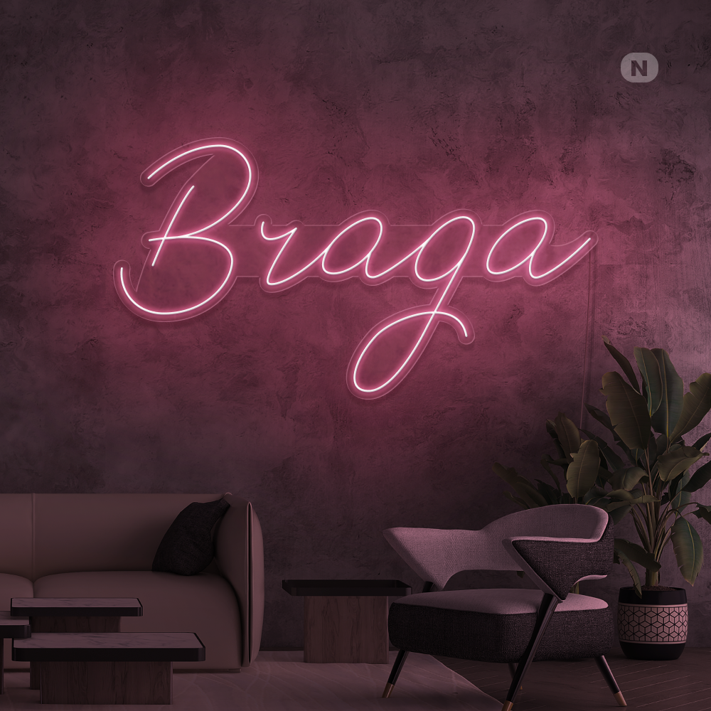 Sinal de néon Braga