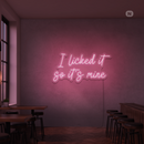 Sinal de néon I Liked it so its mine