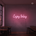 Sinal de néon Enjoy today