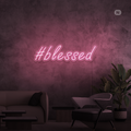 Sinal de néon #Blessed