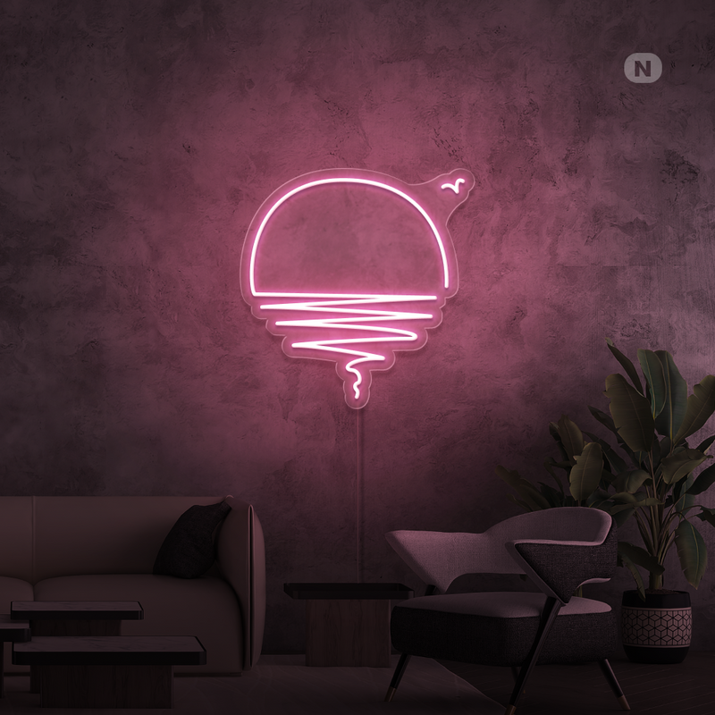 Sinal de néon Pôr do sol