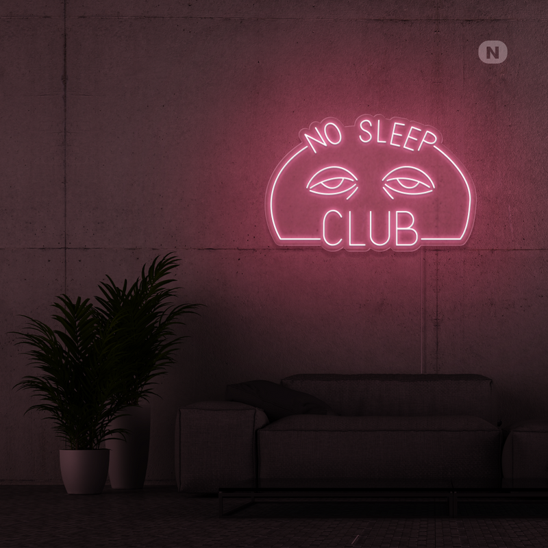 Sinal de néon No Sleep Club