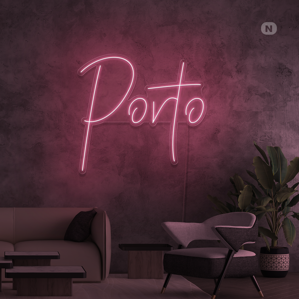 Sinal de néon Porto