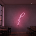 Sinal de néon Amante do vinho