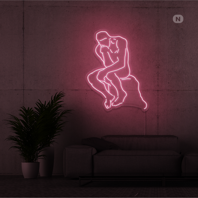 Sinal de néon O Pensador