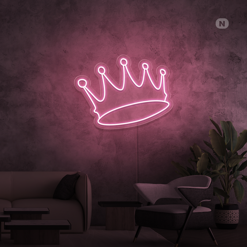 Sinal de néon Coroa