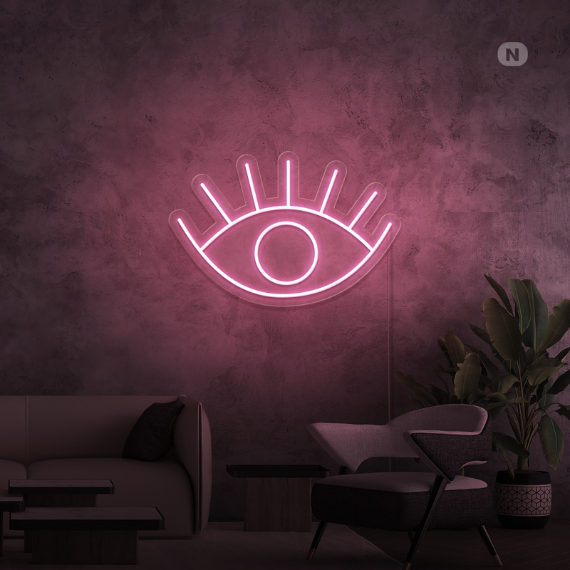 Sinal de néon Olho