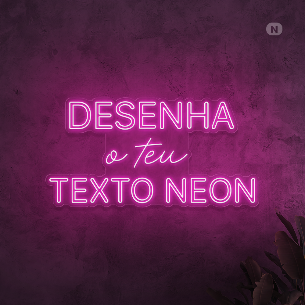 Desenha o teu texto neon