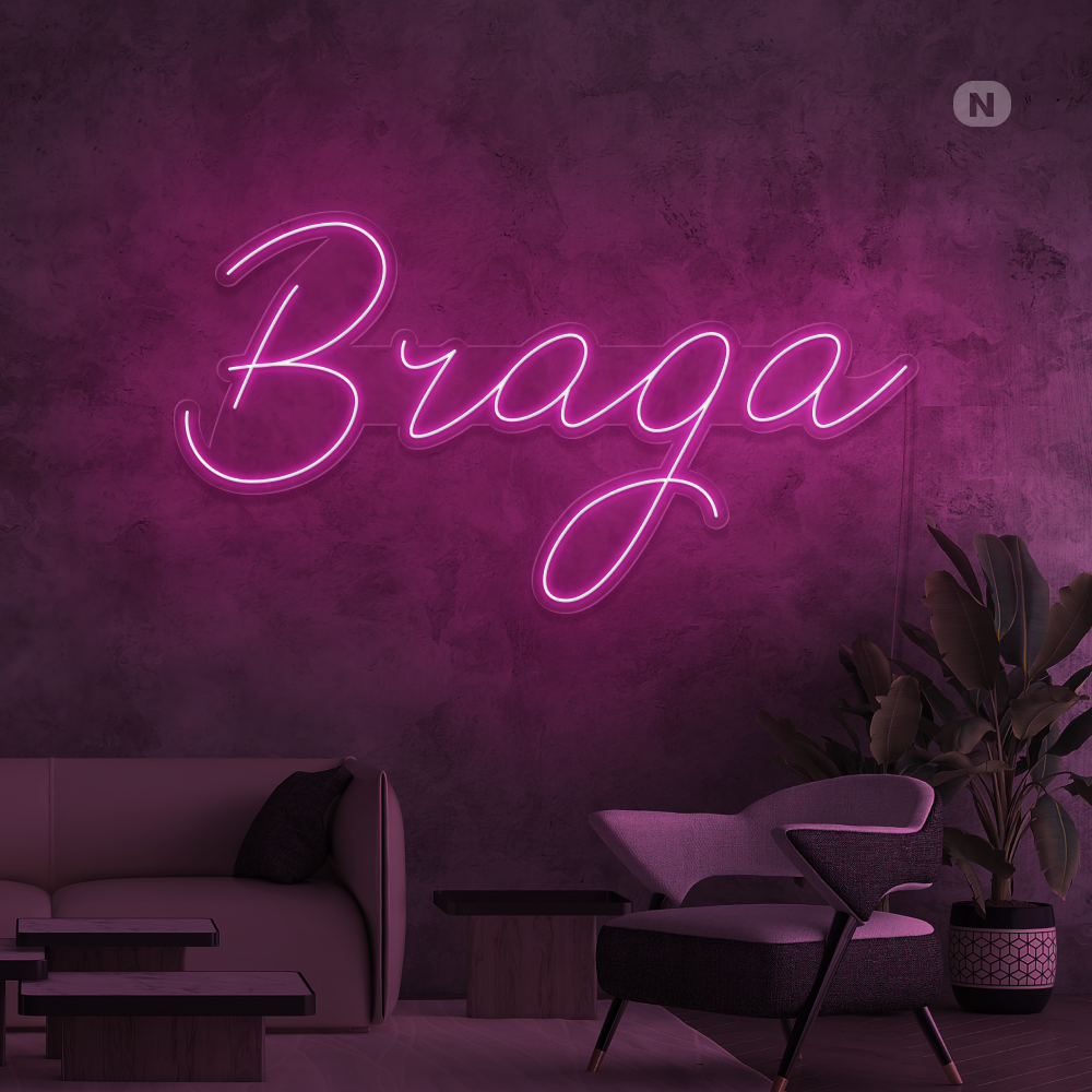 Sinal de néon Braga