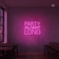 Sinal de néon Party All Night Long