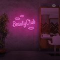 Sinal de néon Beauty Club