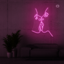 Sinal de néon Condividere l'amore