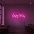 Sinal de néon Enjoy today