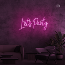 Sinal de néon Lets Party