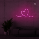 Sinal de néon O Amor Acontece