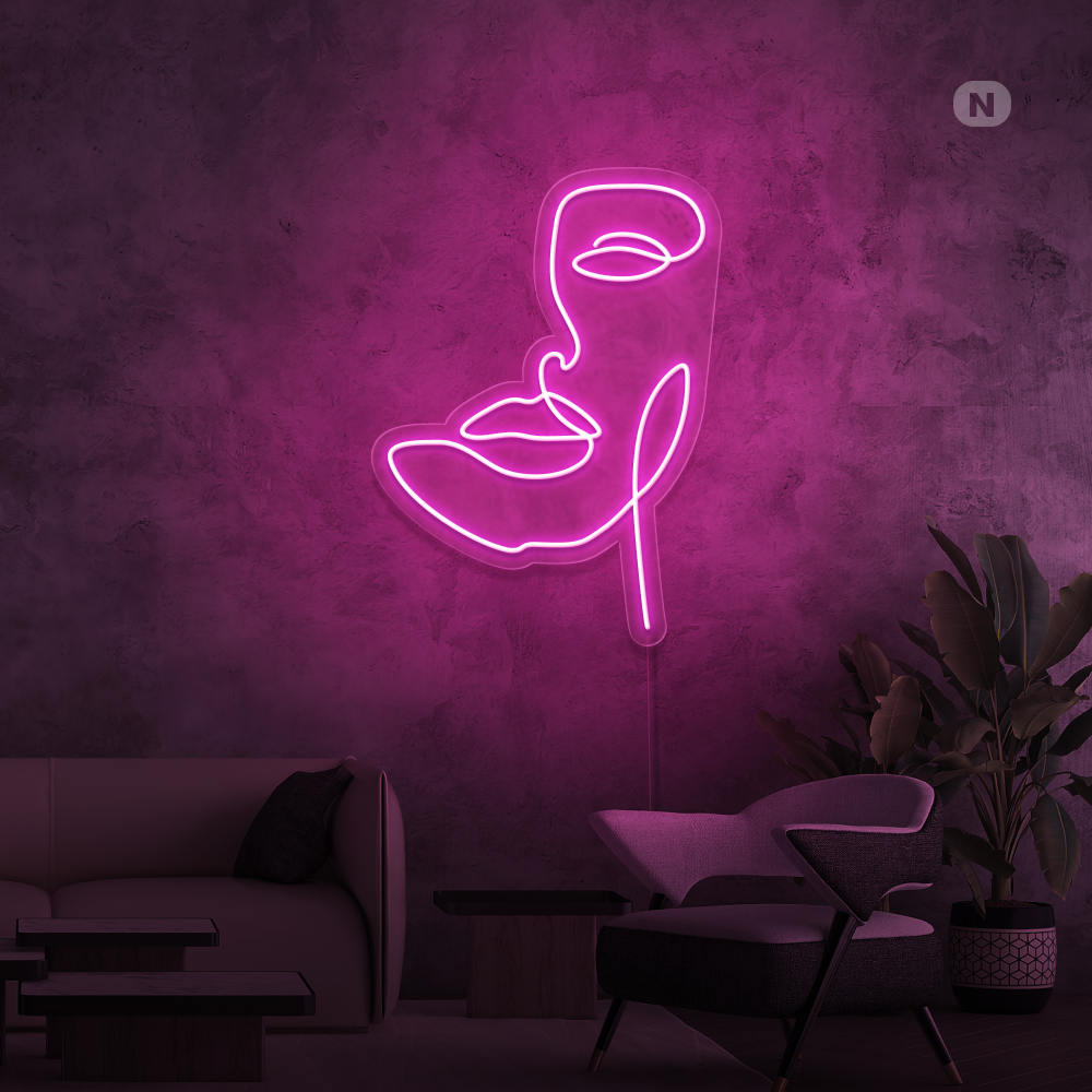 Sinal de néon Máscara