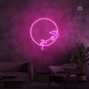 Sinal de néon Cão adormecido