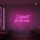 Sinal de néon I Liked it so its mine