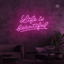 Sinal de néon Life Quote 2