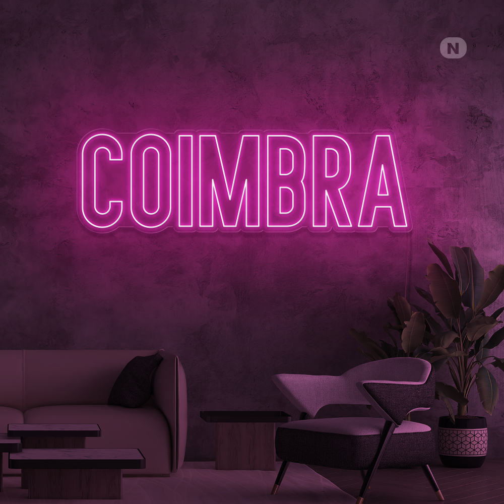 Sinal de néon Coimbra