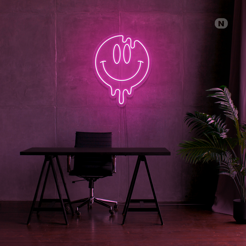 Sinal de néon Sorriso