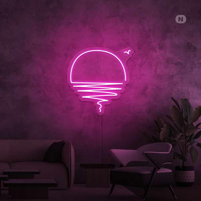 Sinal de néon Pôr do sol