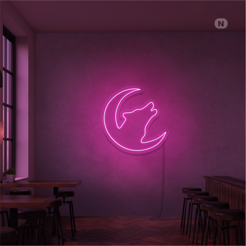 Sinal de néon Lobo