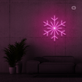 Sinal de néon Flocos de neve