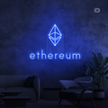 Sinal de néon Ethereum