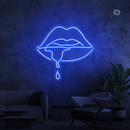 Sinal de néon Lábio cáustico