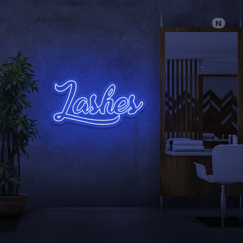 Sinal de néon Lashes