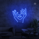 Sinal de néon Rosto artístico