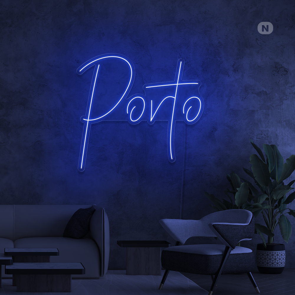 Sinal de néon Porto