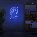 Sinal de néon Michelangelo's David