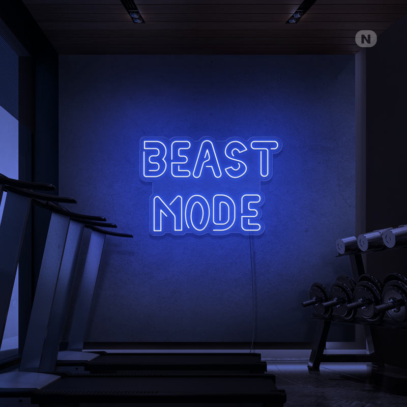 Sinal de néon Beast Mode