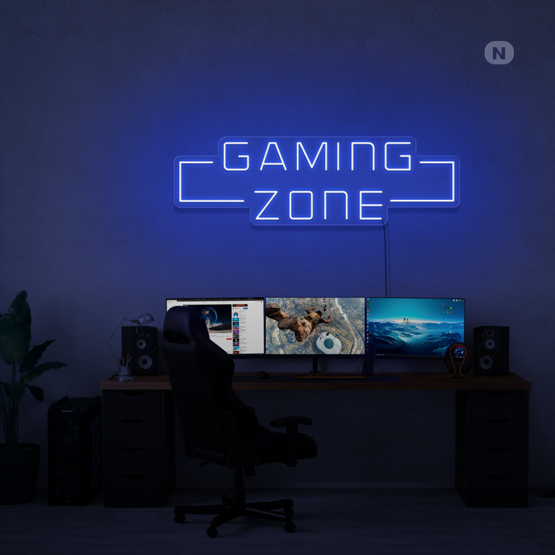 Sinal de néon Gaming Zone