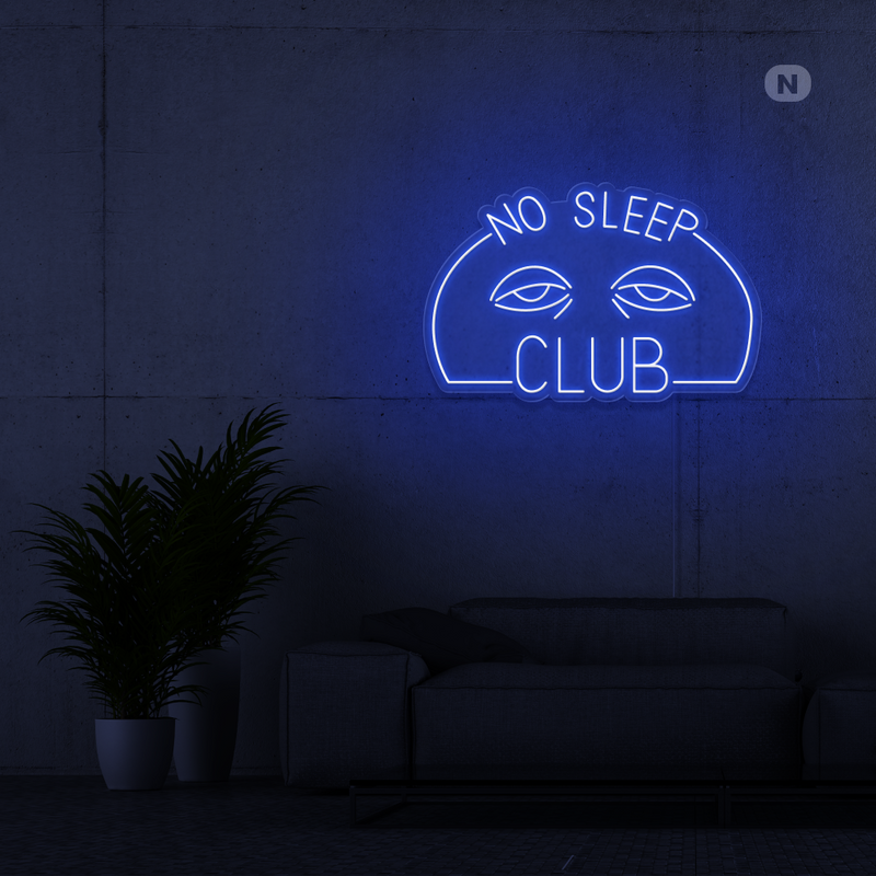 Sinal de néon No Sleep Club