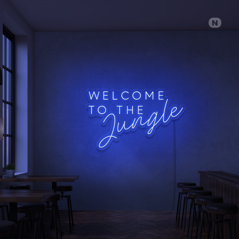 Sinal de néon We're All Mad Here