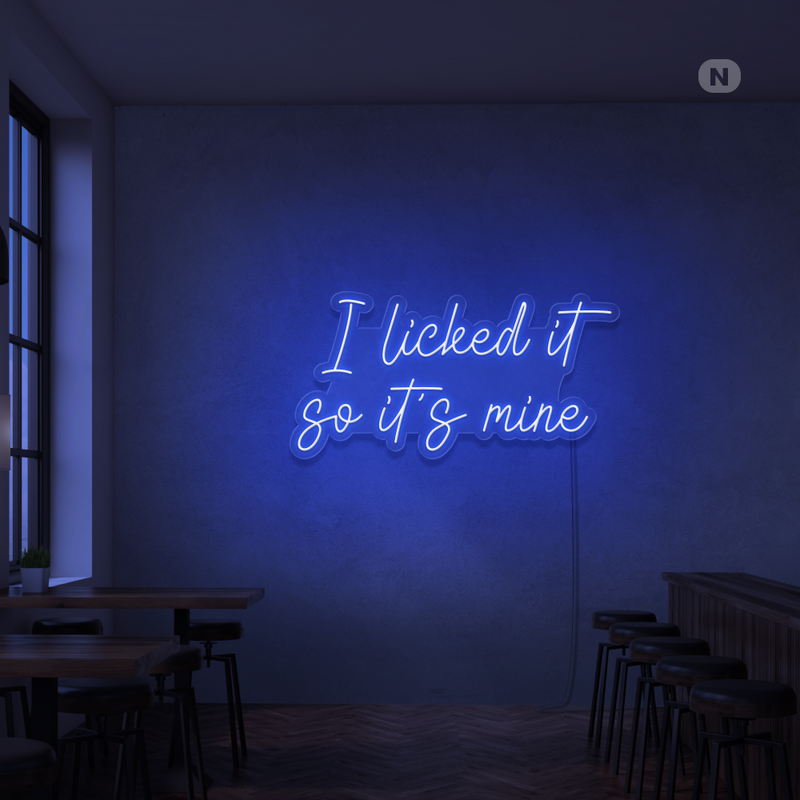 Sinal de néon I Liked it so its mine