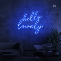 Sinal de néon Hello Lovely