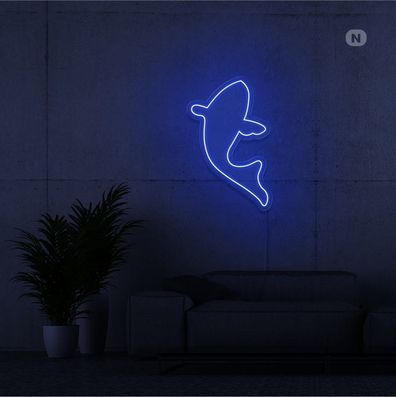 Sinal de néon Peixe